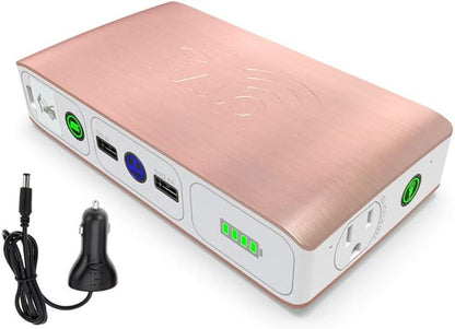 Bolt Wireless Laptop Power Bank - 44400mAh Portable Charger and Car Jump Starter in Rose Gold