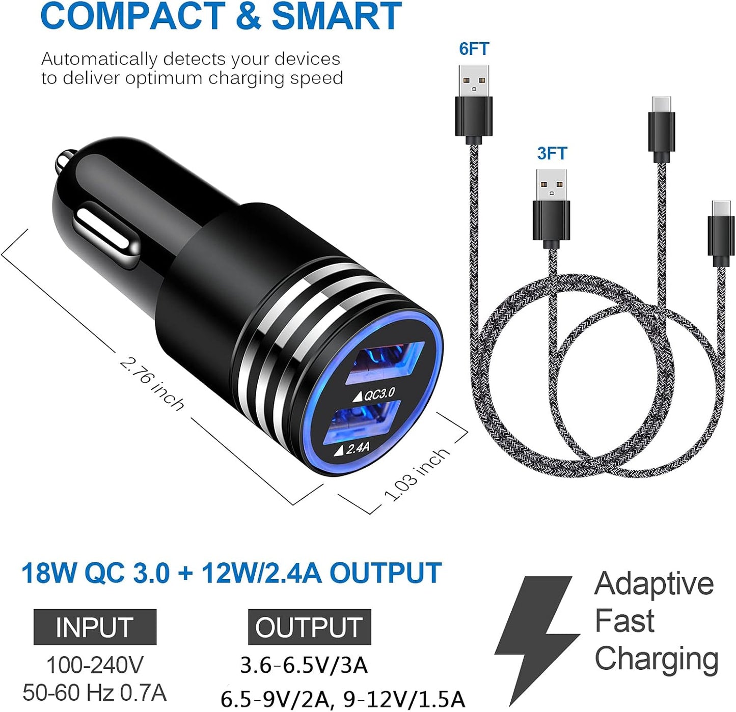 Rev up your charging game! ⚡️ Fast Type C Charger for Samsung Galaxy S26-S21 & Z Fold7 + 3FT & 6FT USB C Cables! Perfect for home & on-the-go! 🚗🔌 #FastCharging #SamsungAccessories