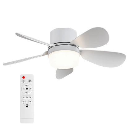 ASALL Remote-Controlled Socket Fan Light - Portable Ceiling Fan with Dimming Function, 1000 Lumens, Compatible with E26/E27 for Kitchen, Bedroom, and Living Room