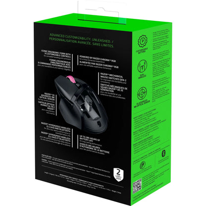 Basilisk V3 X Hyperspeed Wireless Gaming Mouse with RGB Chroma and Sleek Black Design