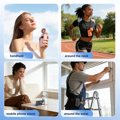 Portable phone holder fan