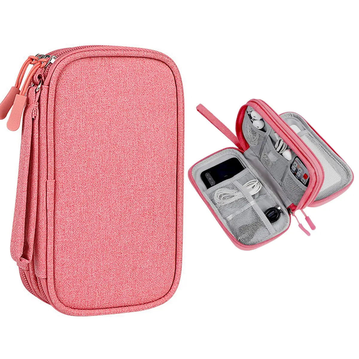 Electronics Travel Organizer,Portable Waterproof Electronic Travel Storage Bag for Small Charging Cord Storage,Charger,Small Electronics,Sd Card Etc,For Travel,Business