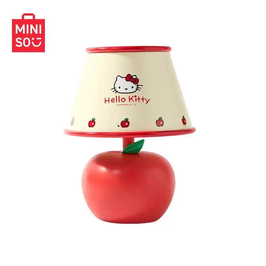 MINISO Hello Kitty Red & White Series LED Apple Night Light, HK Sweet Style LED Bedside Lamp, Cute Creative Bedside Lamp & Decorative Gift for Girls,#Summervibes