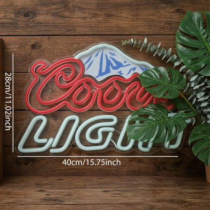 Beer Can LED Neon Sign - USB Powered Wall Decor for Home Bars, Garages, Man Caves, and Parties - Ideal Gift for Men