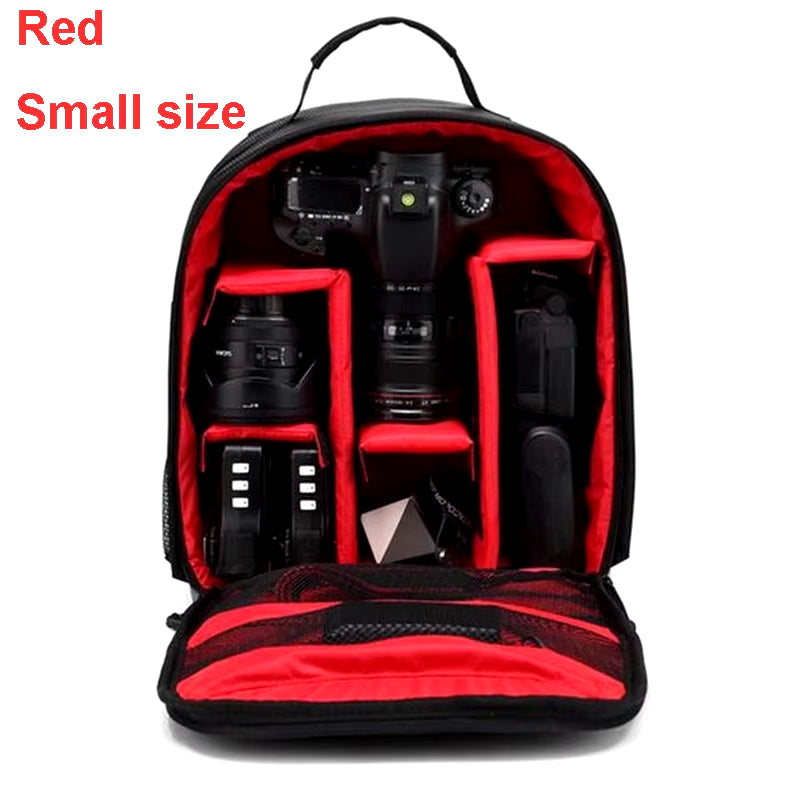Stay Ready for Adventure with Our Waterproof DSLR Backpack - Perfect for Nikon & Canon Lovers! 📸🌧️ #CameraGear #PhotographyEssentials