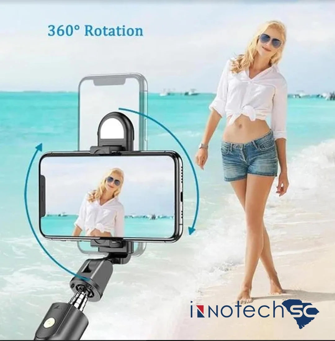 Capture the Perfect Shot! 📸✨ 27'' Selfie Stick Tripod with Light & Wireless Remote - Perfect for iPhone 15 Pro Max/15/14/13 & Samsung Android! #SelfieGameStrong