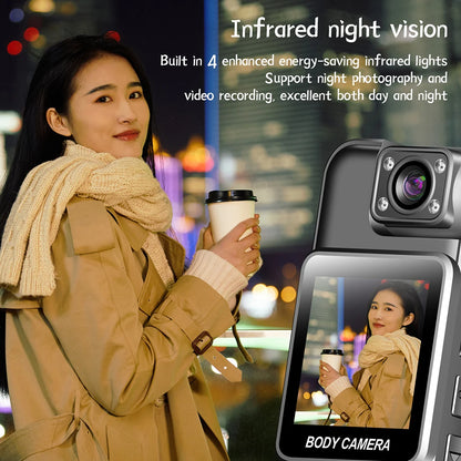 4K Wifi Mini Camera Ultra HD Portable Digital Video Recorder with Infrared Night Vision for Police Bodycam Sports DV and Riding