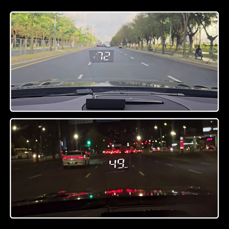 Car Speedometer HUD GPS Head up Display Digital Speed Meter Windshield Projector for Vehicles Auto Electronics Accessories