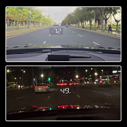 Car Speedometer HUD GPS Head up Display Digital Speed Meter Windshield Projector for Vehicles Auto Electronics Accessories
