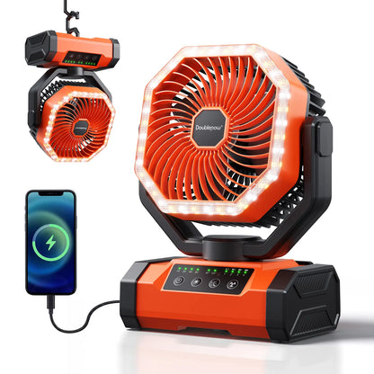 Doublepow Silent Whole Room Air Circulator Fan for Home, 3 Speed Settings, Adjustable Tilt, Removable Grill, 11 Inch, Powerful Airflow, Manual Control Dial, Quiet Fan for Bedroom, Black