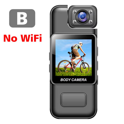 4K Wifi Mini Camera Ultra HD Portable Digital Video Recorder with Infrared Night Vision for Police Bodycam Sports DV and Riding