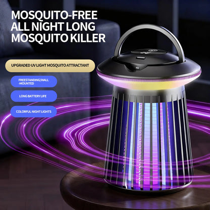 12Th Generation-Uv Light Mosquito Trap Lamp for Indoor Use, Portable Night Light with Quiet Operation