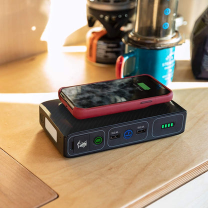 Bolt Wireless Laptop Power Bank - 44400mAh Portable Charger and Car Jump Starter in Rose Gold
