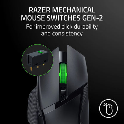 Basilisk V3 X Hyperspeed Wireless Gaming Mouse with RGB Chroma and Sleek Black Design
