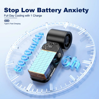 Compact phone stand fan