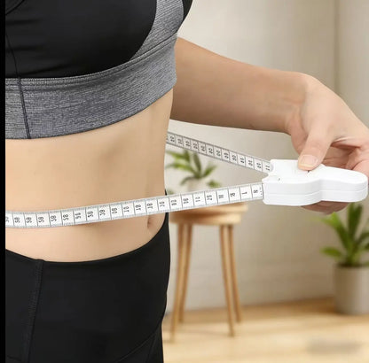 1-Count 60-Inch Pure White Portable Anti-Slip Body Measuring Tape