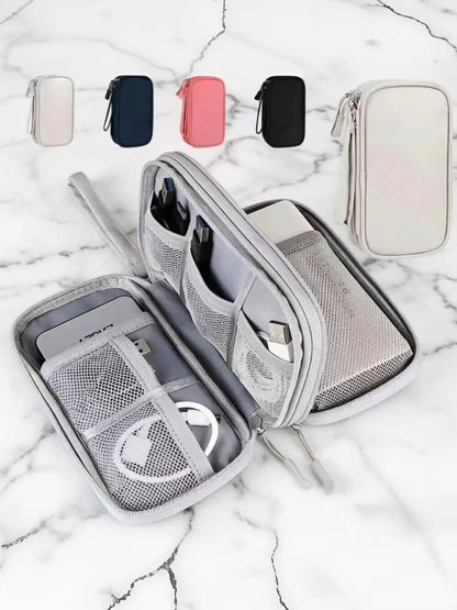 Digital Accessories Storage Bag, Electronics Travel Organizer, Compartments for Cables, Phone Cases, Wallets, Jewelry, Travel Organizer Bags