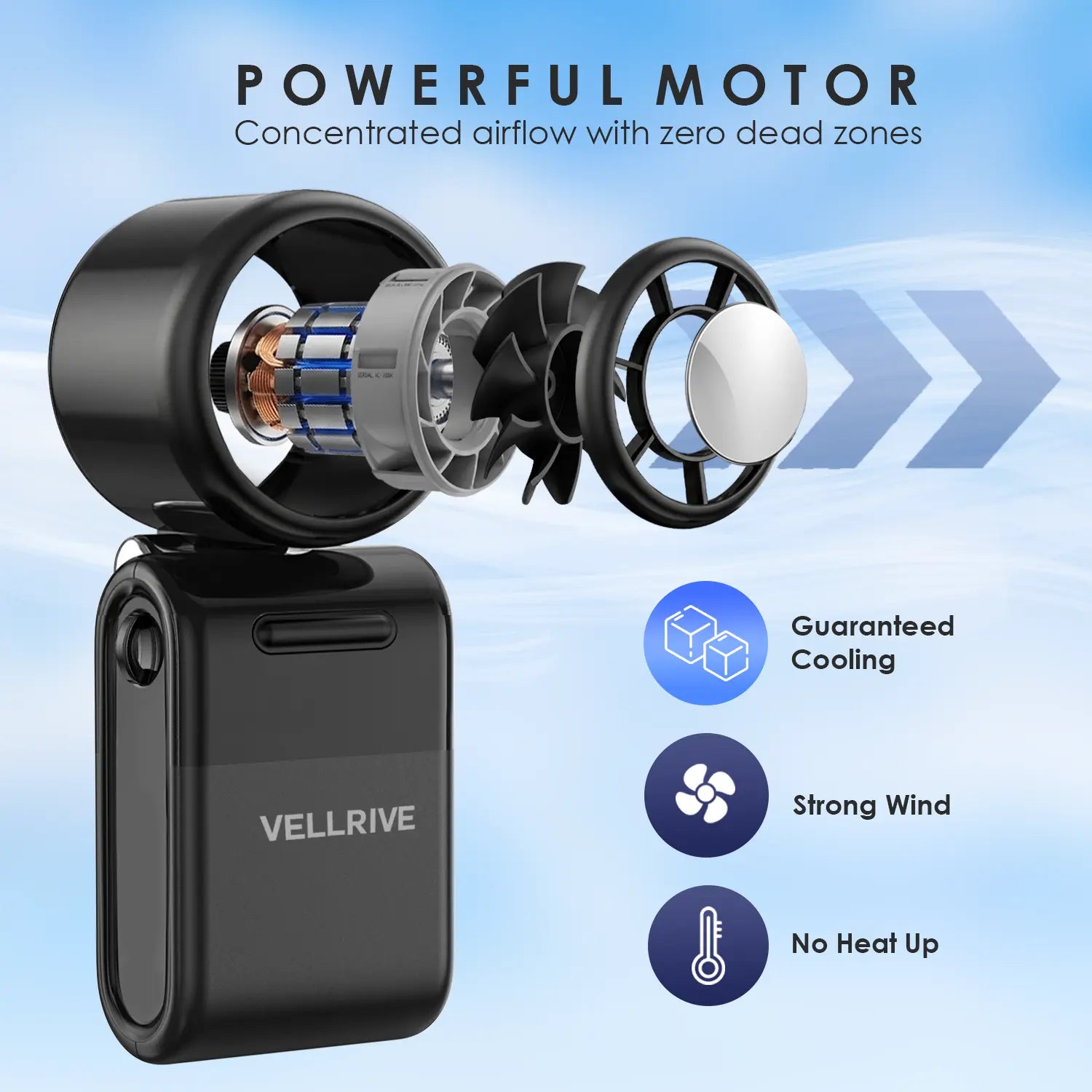 Handheld Cooling Fan – Portable 3000Mah USB-C Rechargeable Fan with Cooling Pad, 5 Speeds, Mini Personal Fan for Summer, Travel, Office, Home & Outdoor Use