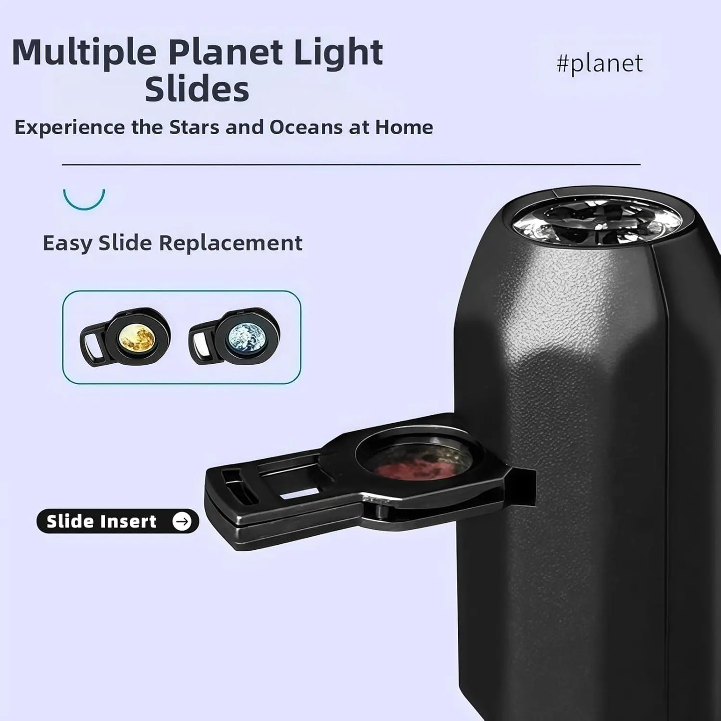 Galaxy Planet Projector 360° Rotating LED Star Night Light, 10 Modes USB Powered Portable Planet Lamp for Christmas Bedroom Decor Home Party Atmosphere Gift Party Gifts, Illuminated Novelty Lighting, Light-Up Novelty Lighting