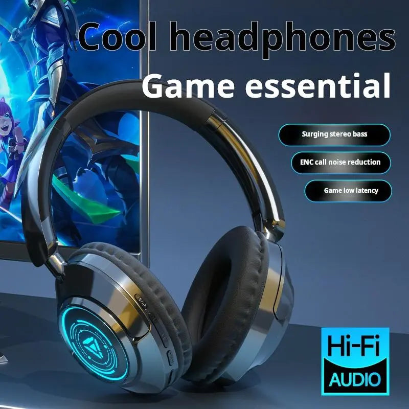 Wireless E-Sports Foldable Bluetooth Headphones over Ear, Wireless Headset for Gaming, Phones, Computers, Electronics Audio Headphone
