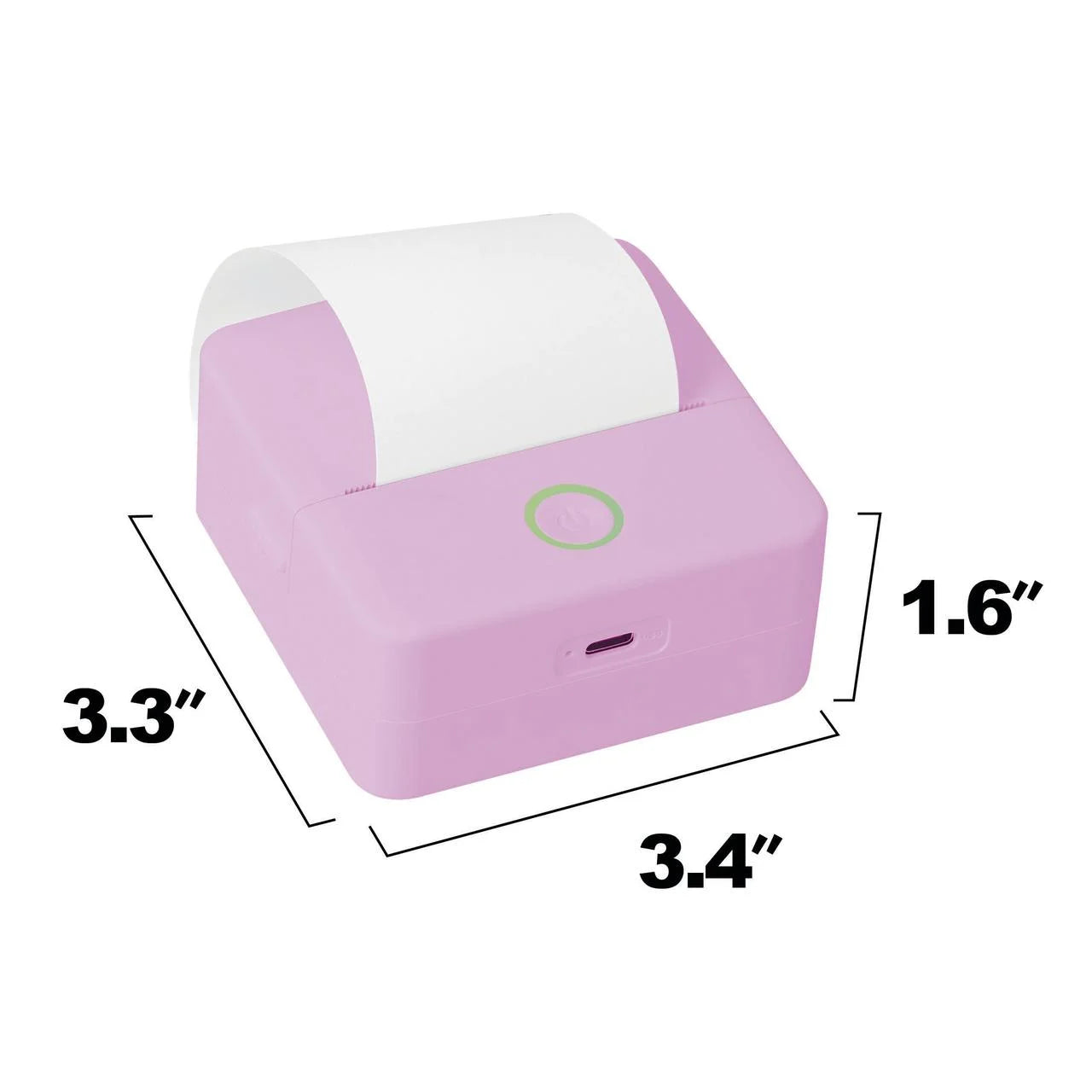 CTP500 Wireless Mini Inkless Thermal Printer and Label Maker - Ideal for Android and iOS Users in Elegant Purple