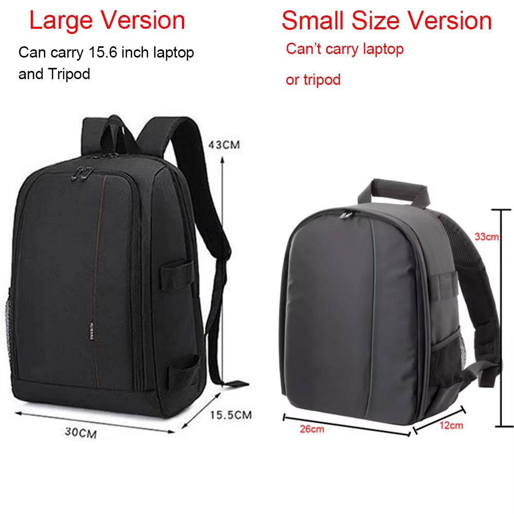 Stay Ready for Adventure with Our Waterproof DSLR Backpack - Perfect for Nikon & Canon Lovers! 📸🌧️ #CameraGear #PhotographyEssentials
