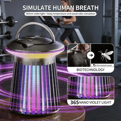 12Th Generation-Uv Light Mosquito Trap Lamp for Indoor Use, Portable Night Light with Quiet Operation