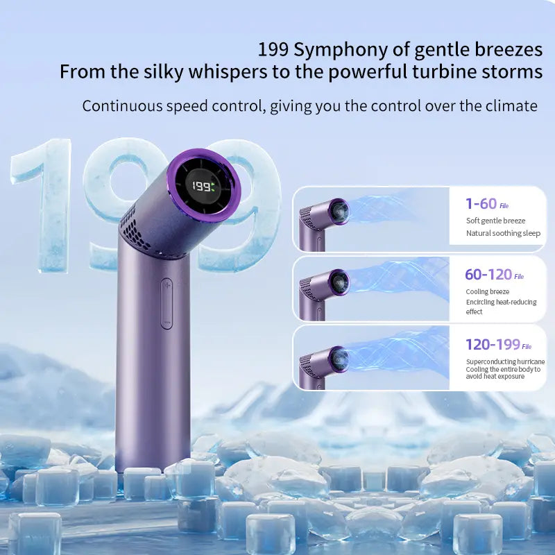 Rechargeable handheld and neck fan for travel