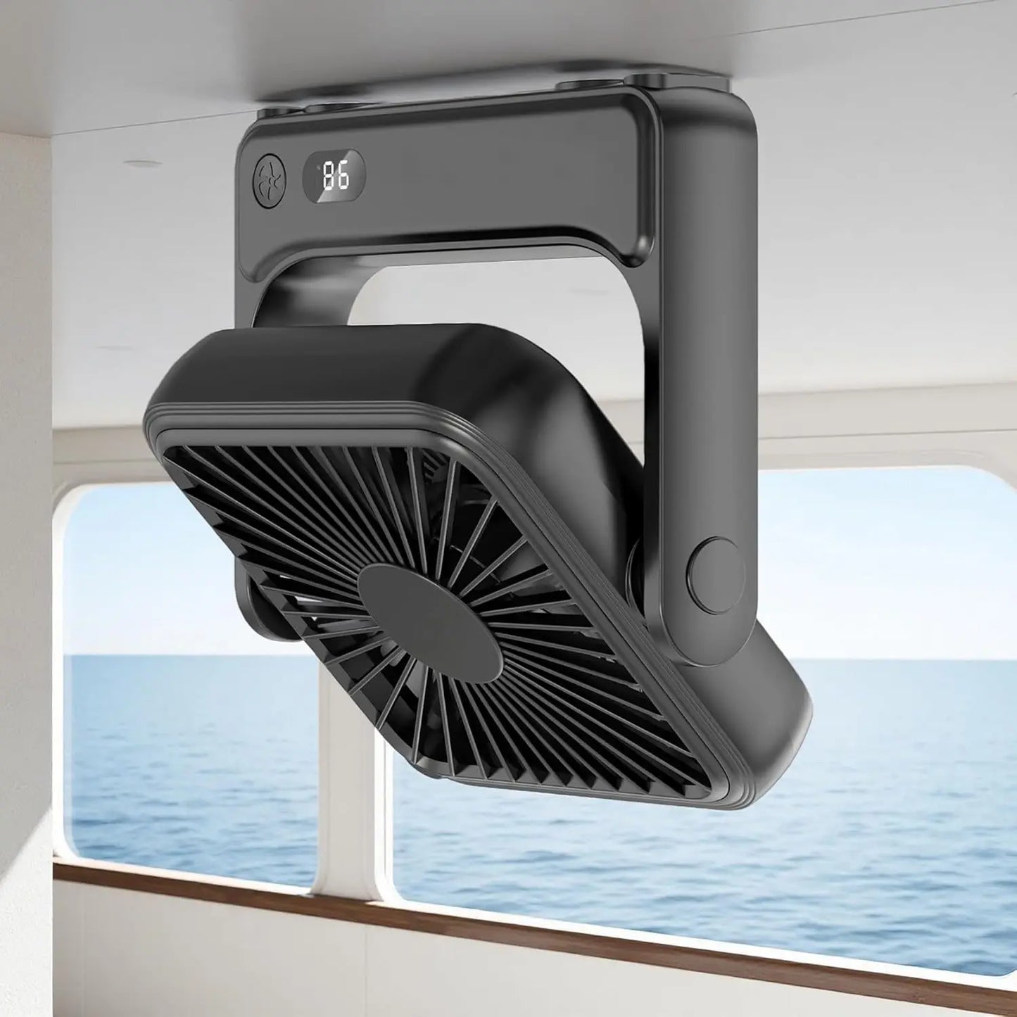 Portable magnetic fan for travel and small rooms